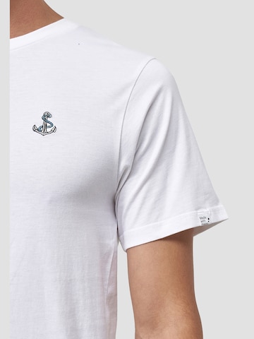 Mikon T-Shirt 'Anker' in Weiß