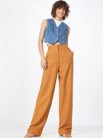 Wide leg Pantaloni de la PATRIZIA PEPE pe bej