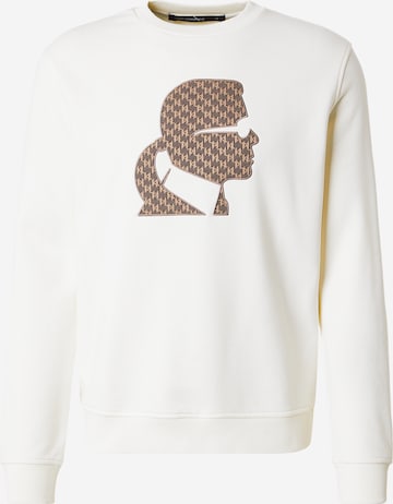 Karl Lagerfeld Collegepaita värissä beige: etupuoli