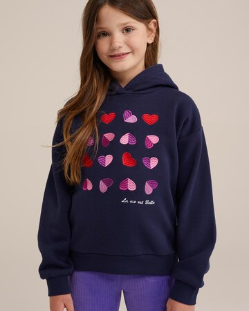 WE Fashion Sweatshirt i blå: forside