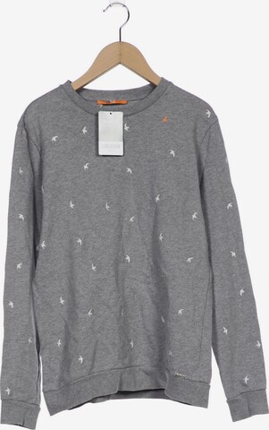 BOSS Orange Sweatshirt & Zip-Up Hoodie in S in Grey: front
