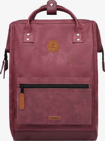 Cabaia Backpack 'Adventurer' in Red: front