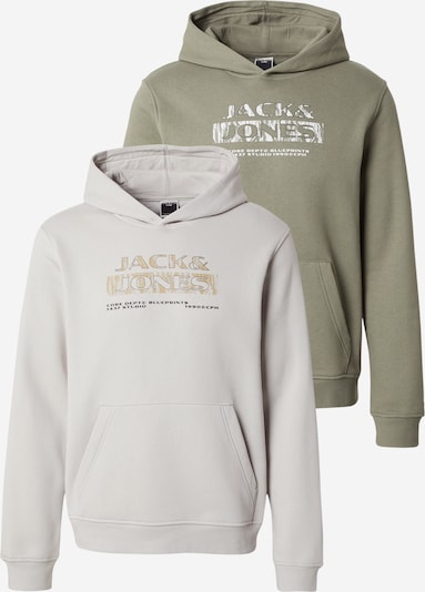 JACK & JONES Collegepaita 'JCOSTANCE' värissä hiekka / vaaleanharmaa / oliivi / valkoinen, Tuotenäkymä