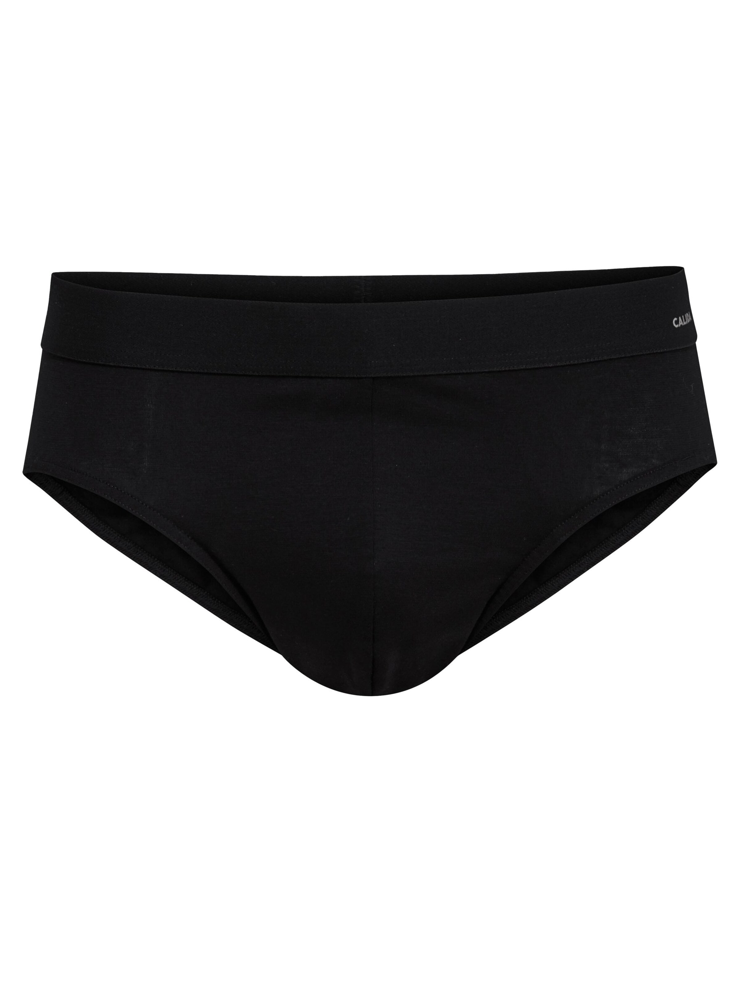 CALIDA Slip 'Cotton Code'‌‌‌‌‌‌‌ in Schwarz: Vorderseite