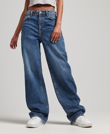 Superdry Wide Leg Jeans in Blau: predná strana