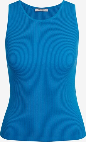 Orsay Knitted Top in Blue: front