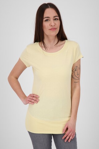 Alife and Kickin T-shirt 'KikoAK' i gul: framsida
