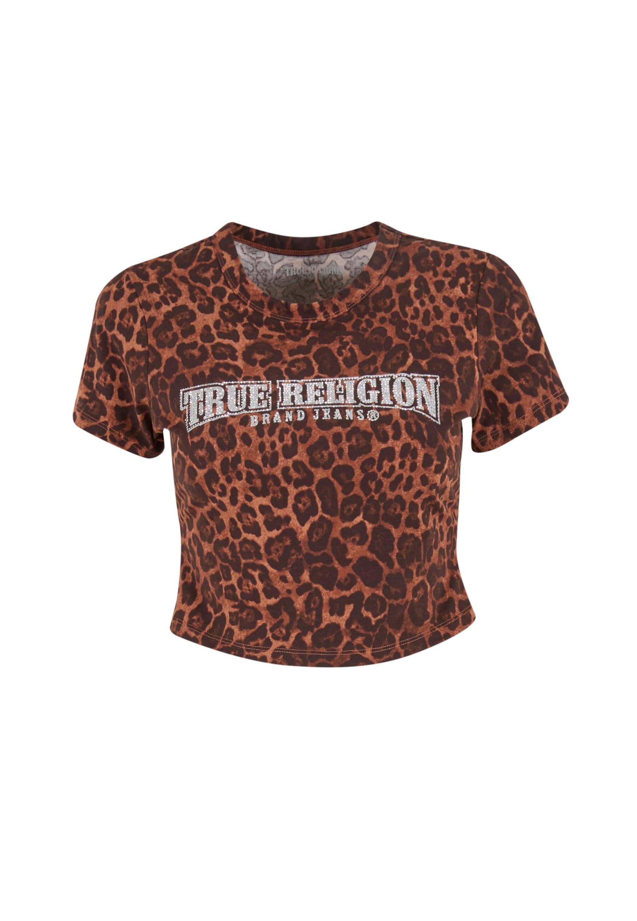 T-shirt True Religion en marron : devant