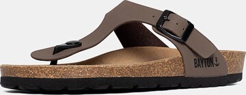 Bayton T-bar sandals 'Mercure' in Brown: front