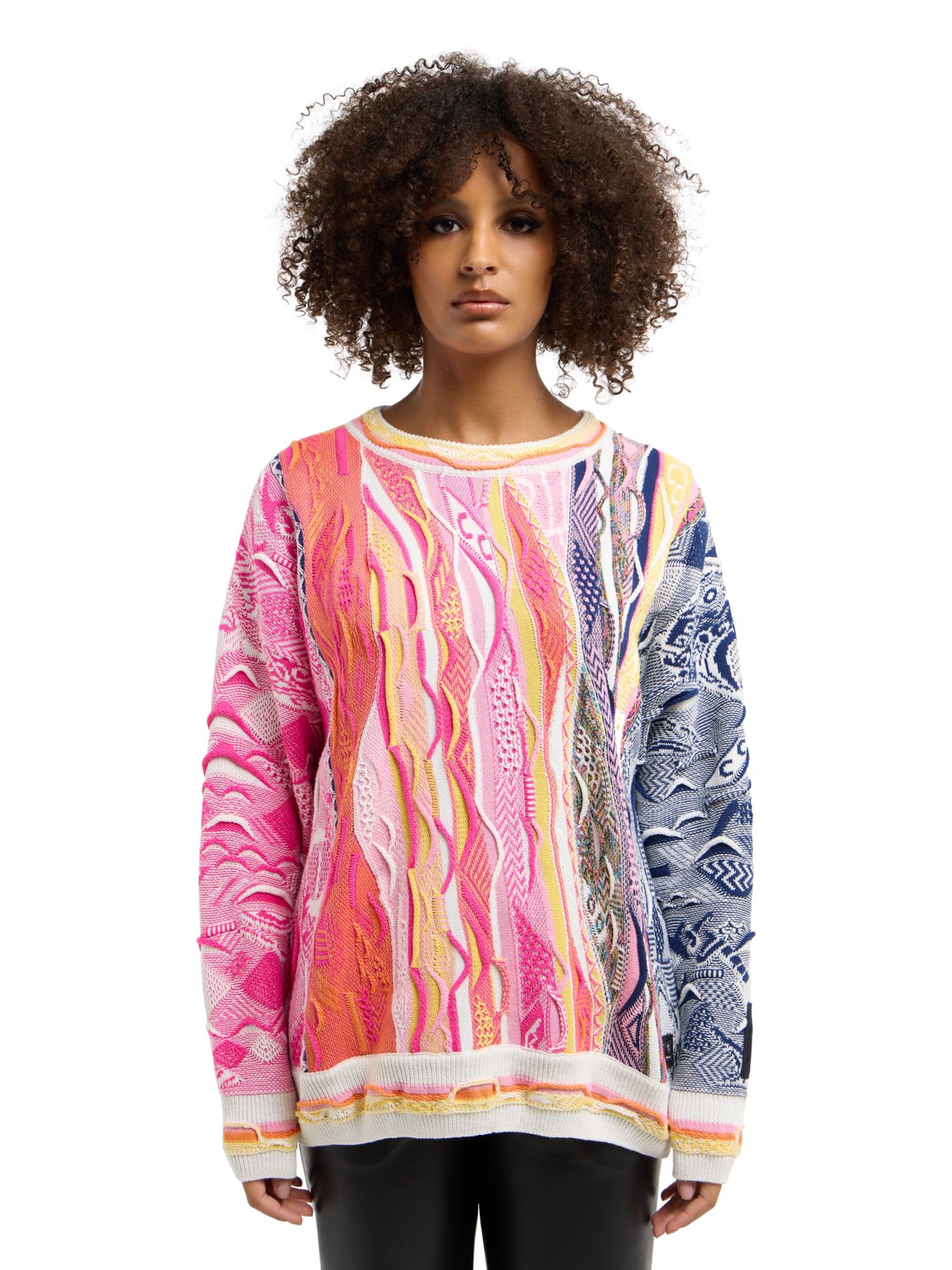 Carlo Colucci Sweater 'Demetz' in Pink: front