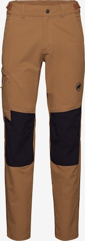 MAMMUT Regular Outdoorhose ‘Runbold Guide So’ in Braun: Vorderseite