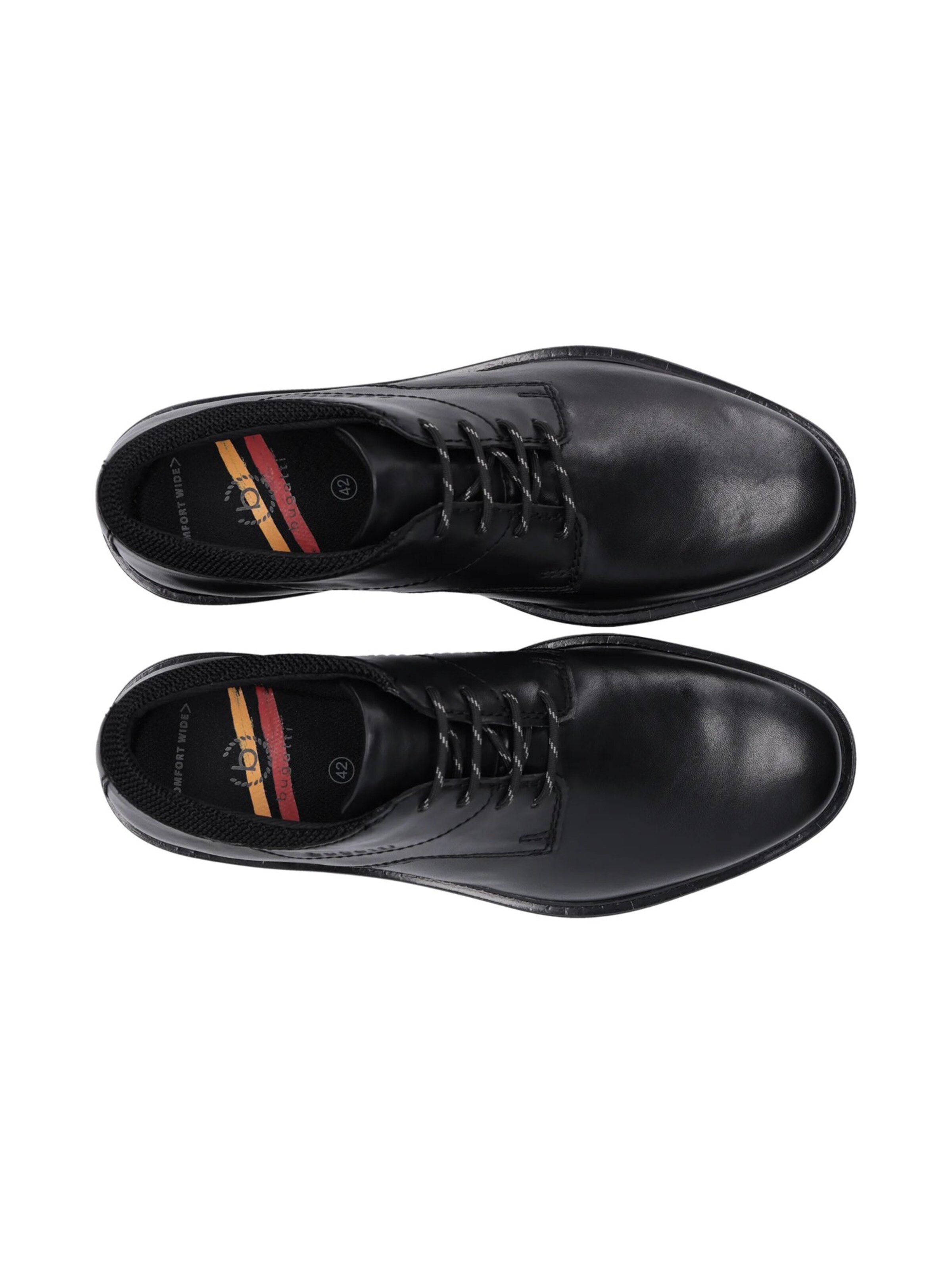 Chaussure à lacets bugatti en noir