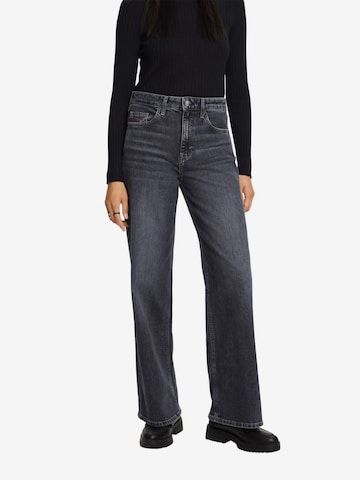 ESPRIT Flared Jeans in Zwart: voorkant