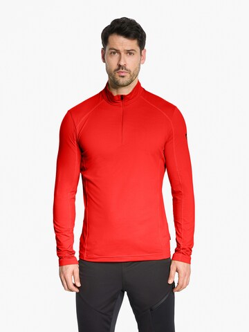 ZIENER Athletic Sweatshirt 'JELANO-Z' in Red: front