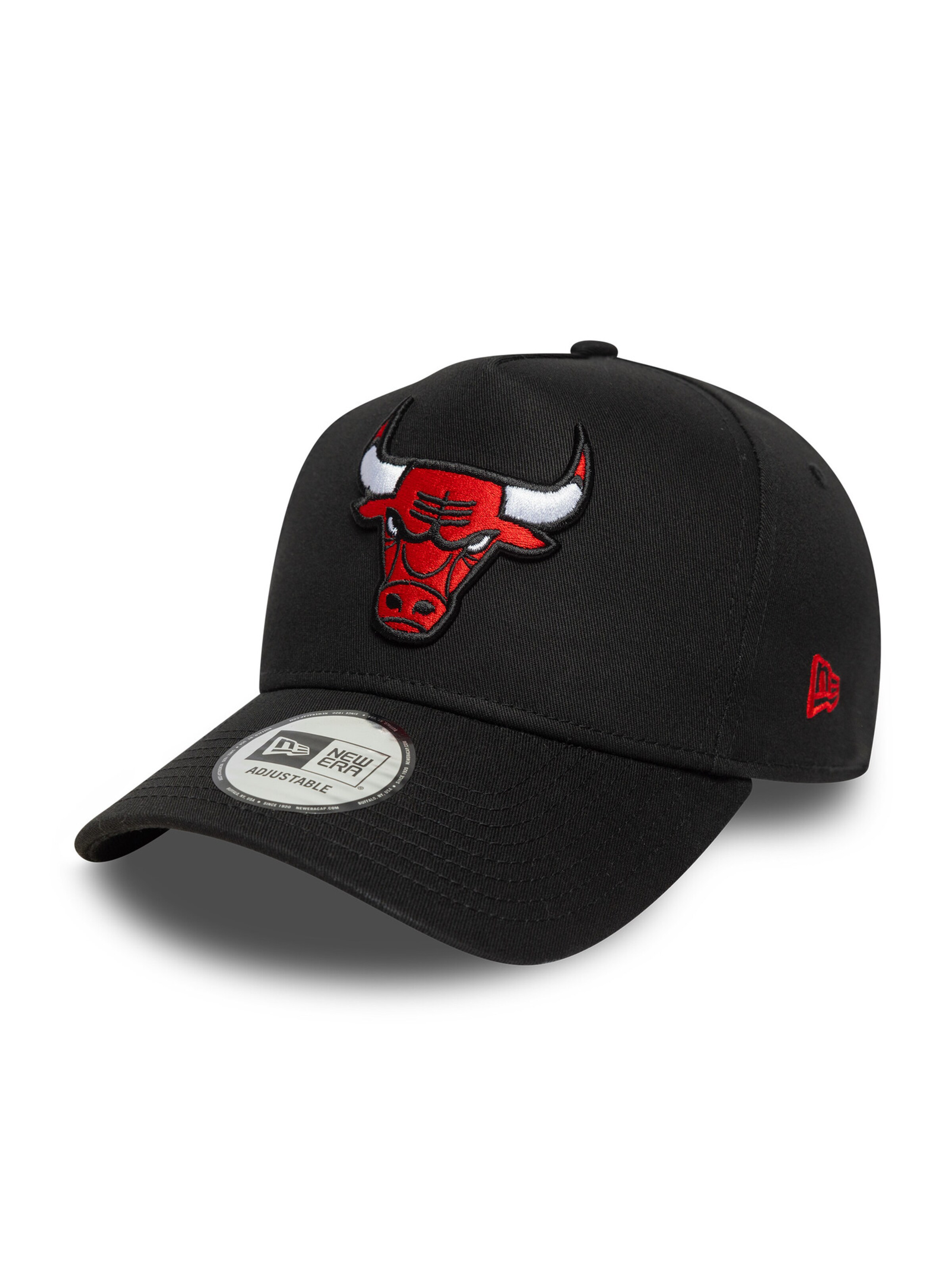 NEW ERA Athletic Cap '9FORTY E-Frame Chicago Bulls NBA' in Black: front