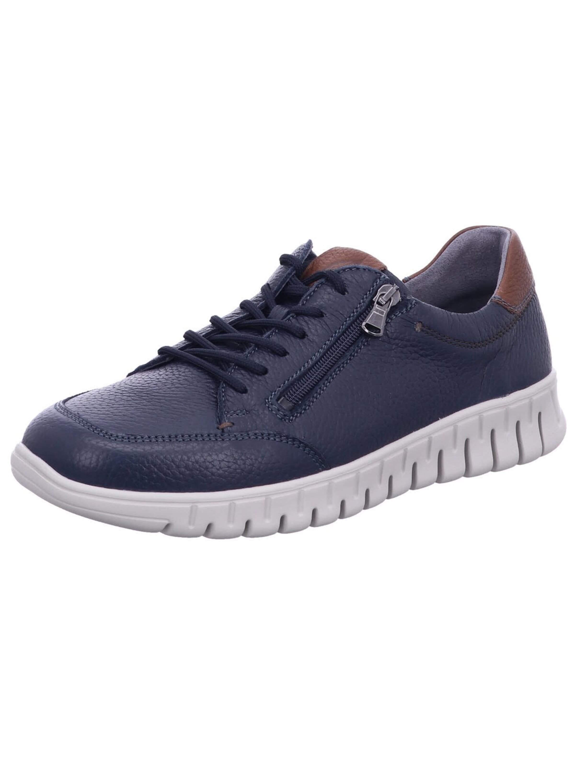 WALDLÄUFER Veterschoen '907002-200 949' in Blauw: voorkant