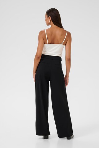 Kaffe Wide leg Pantalon 'KAValeria' in Zwart