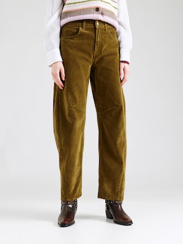 TOPSHOP Loosefit Παντελόνι 'TULLE' σε πράσινο: μπροστά