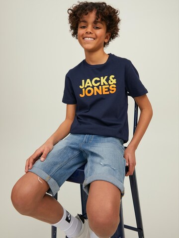 Jack & Jones Junior نحيف جينز 'Rick' بلون أزرق