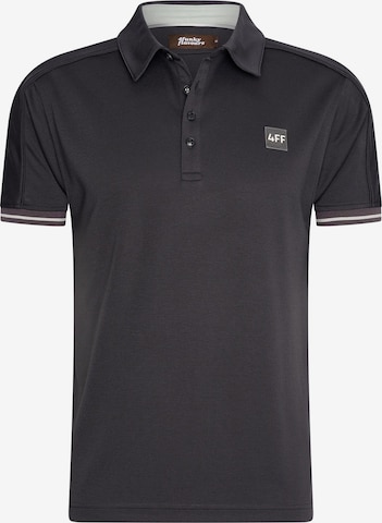 4funkyflavours Poloshirt 'New Manhattan' in Grau: predná strana