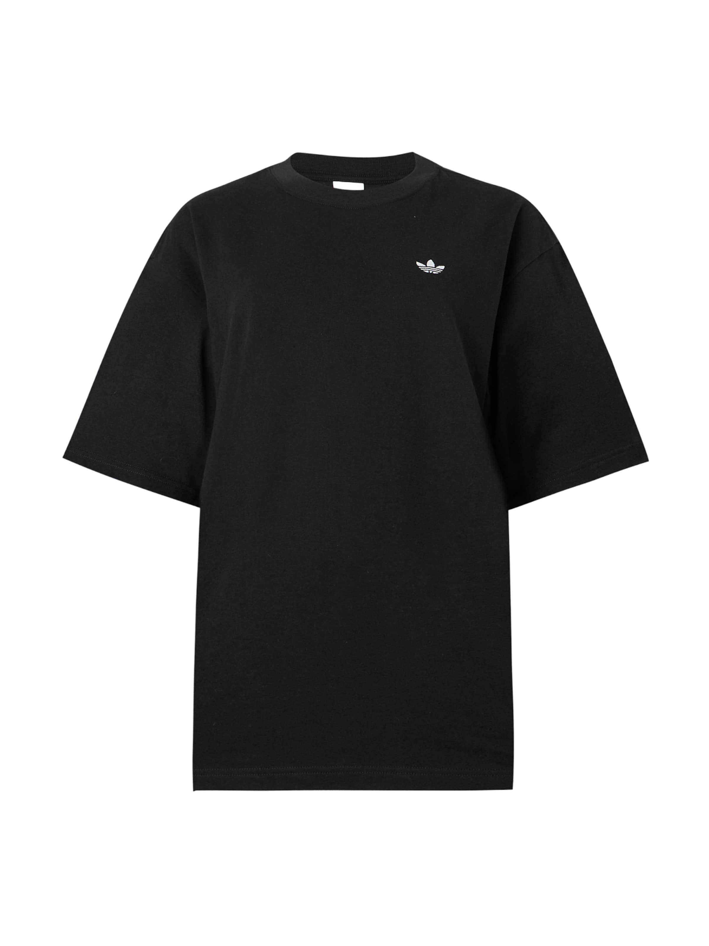 ADIDAS ORIGINALS - Camiseta talla grande 'Essentials' en negro: frente