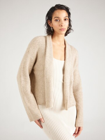 JDY Strickjacke 'HUDSON' in Beige: predná strana