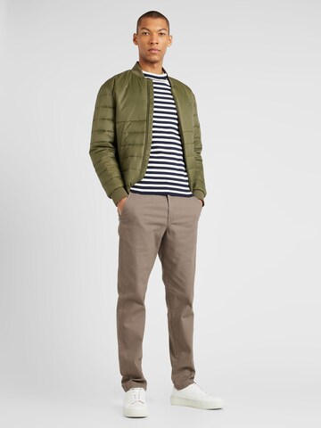 JACK & JONES - regular Pantalón chino 'OLLIE DAVE' en marrón