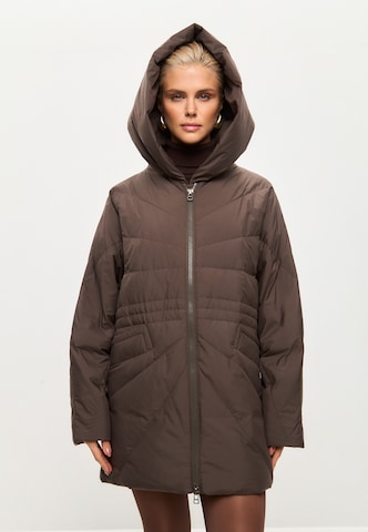 CESARE GASPARI Winterjas in Bruin
