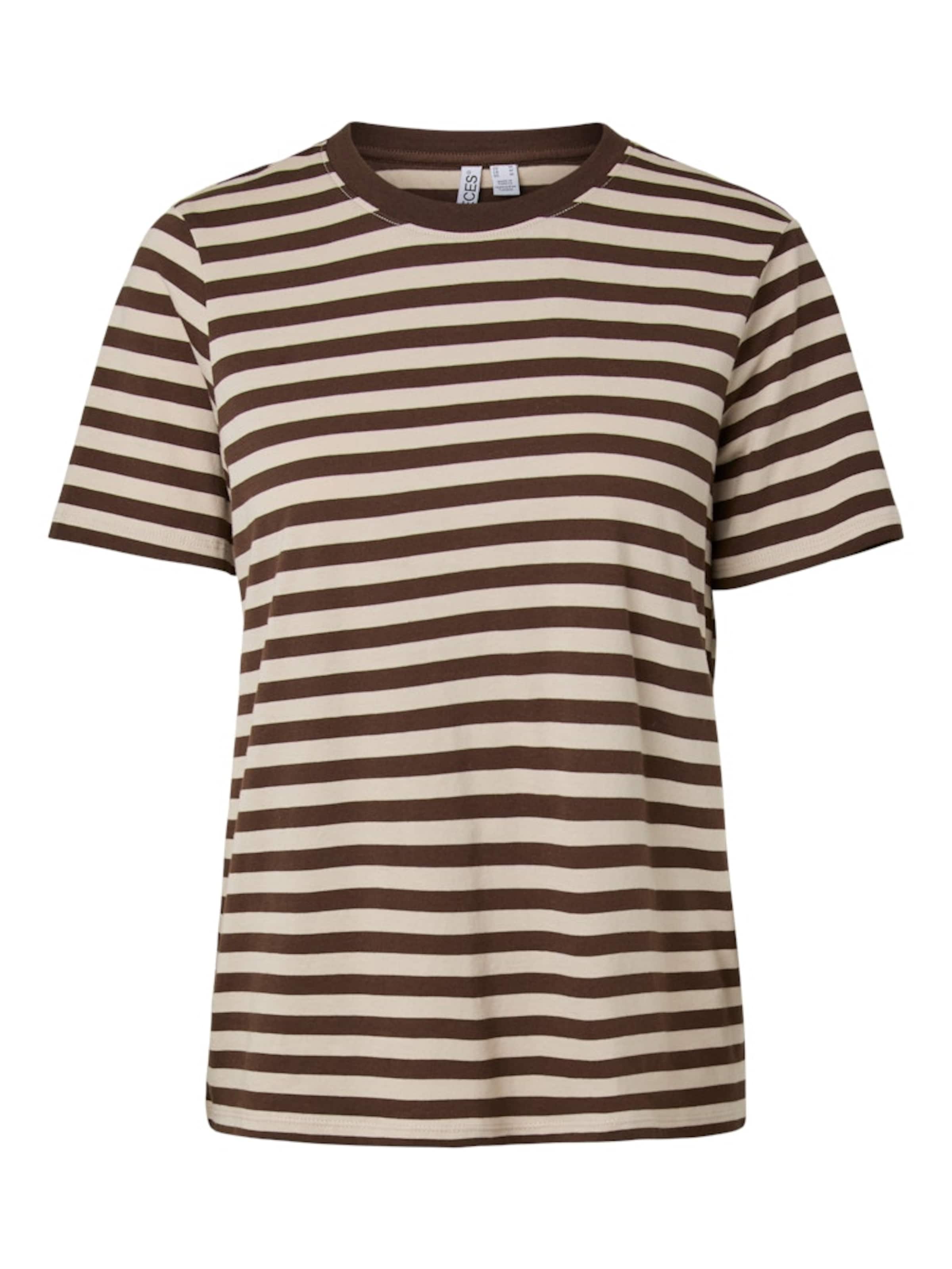 PIECES Shirt 'PCRia' in Brown: front