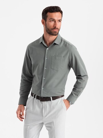 Ombre Regular fit Button Up Shirt 'OM-SHCS-0148' in Grey: front