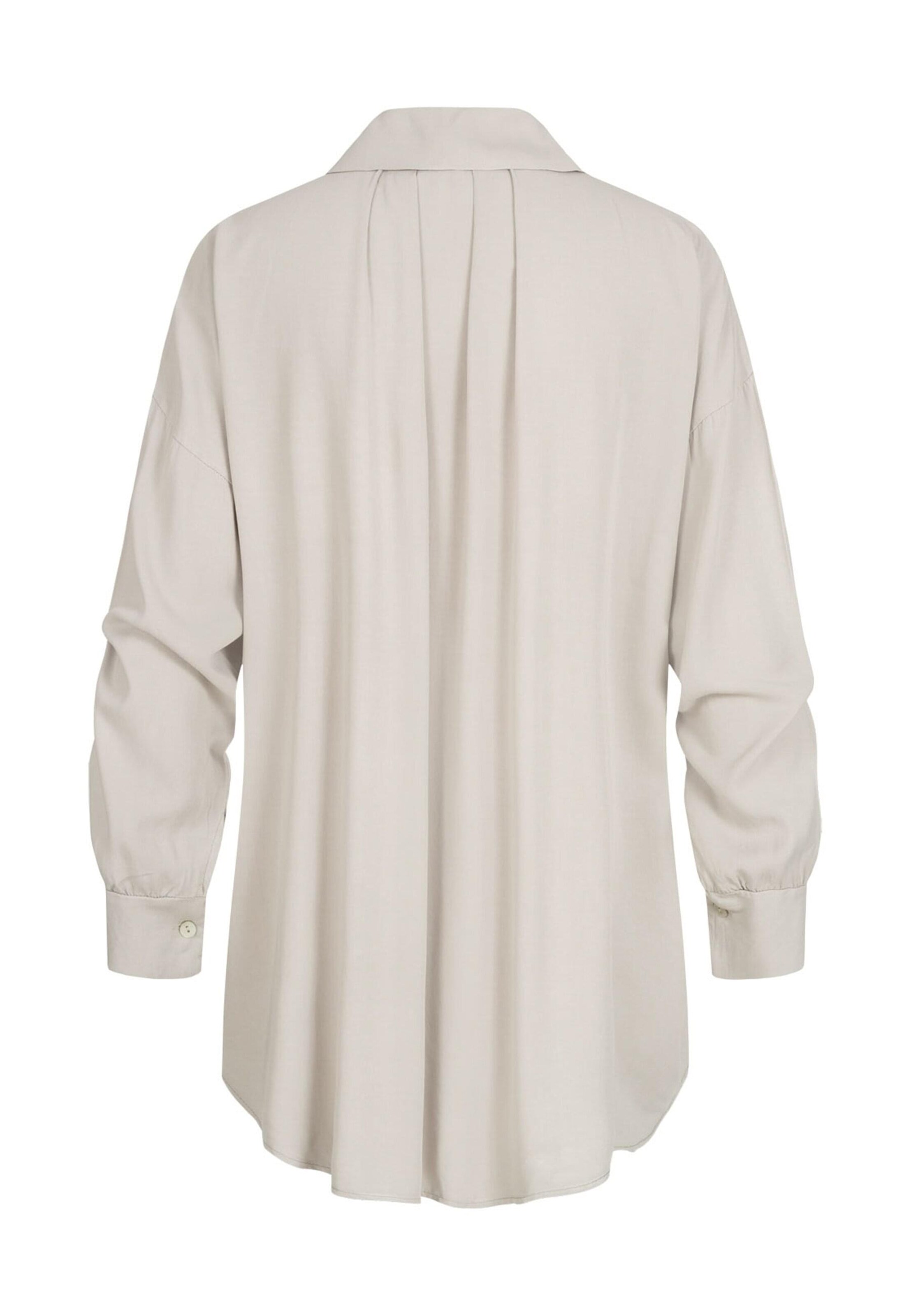 Cloud5ive Bluse 'Vokuhila' in Grau