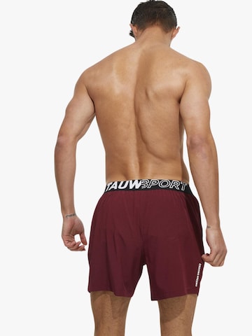 TAUWELL Slim fit Workout Pants in Red
