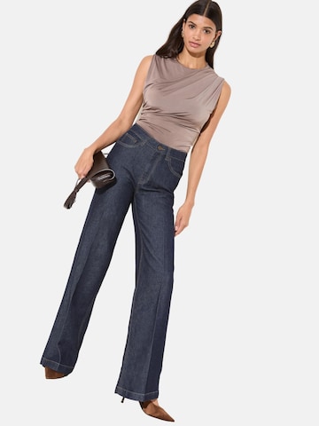 Friends Like TheseWide Leg/ Široke nogavice Traperice - plava boja: prednji dio