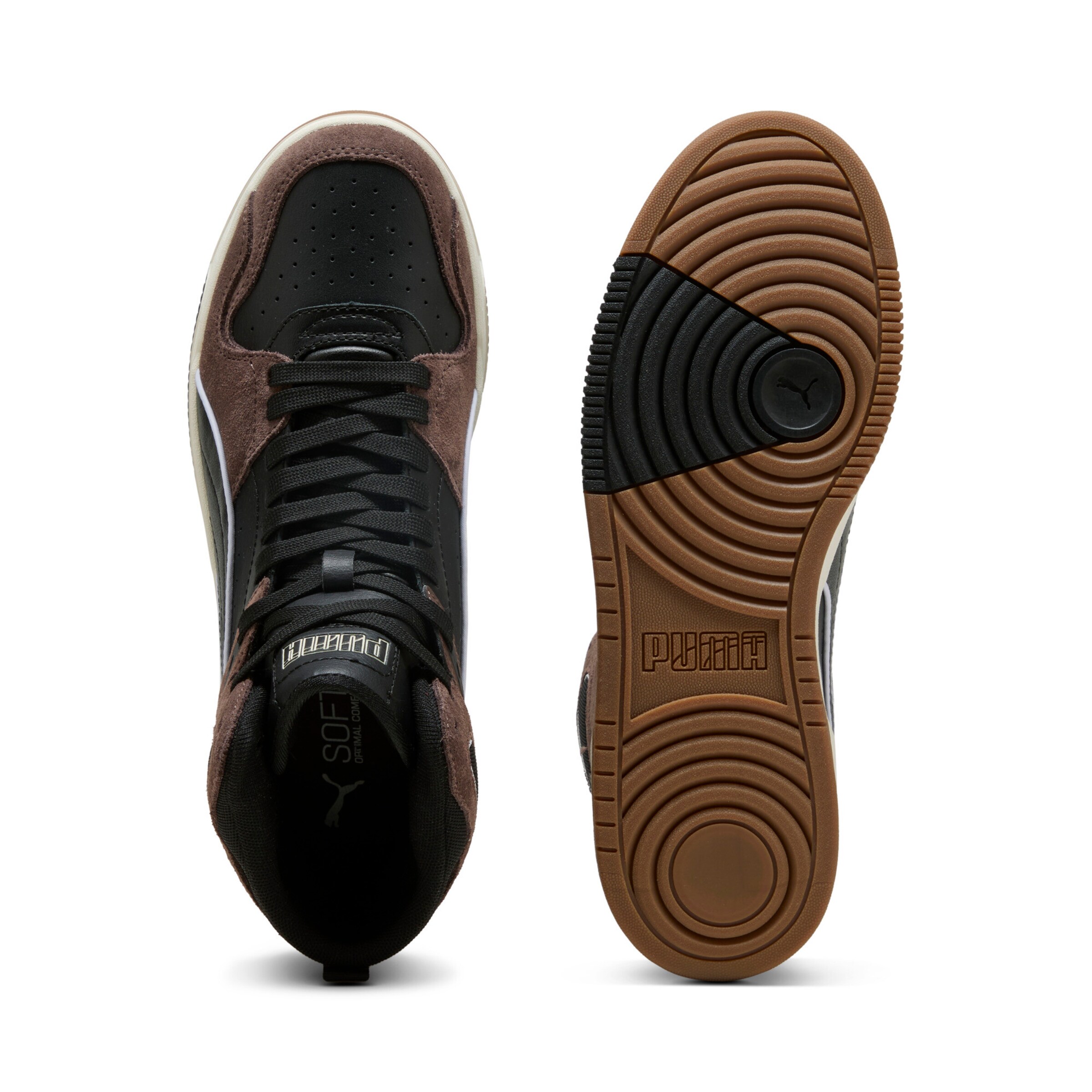 PUMA High-Top Sneakers in Brown