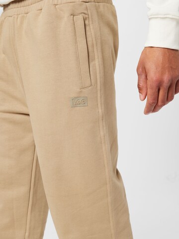 Lee Tapered Broek in Beige