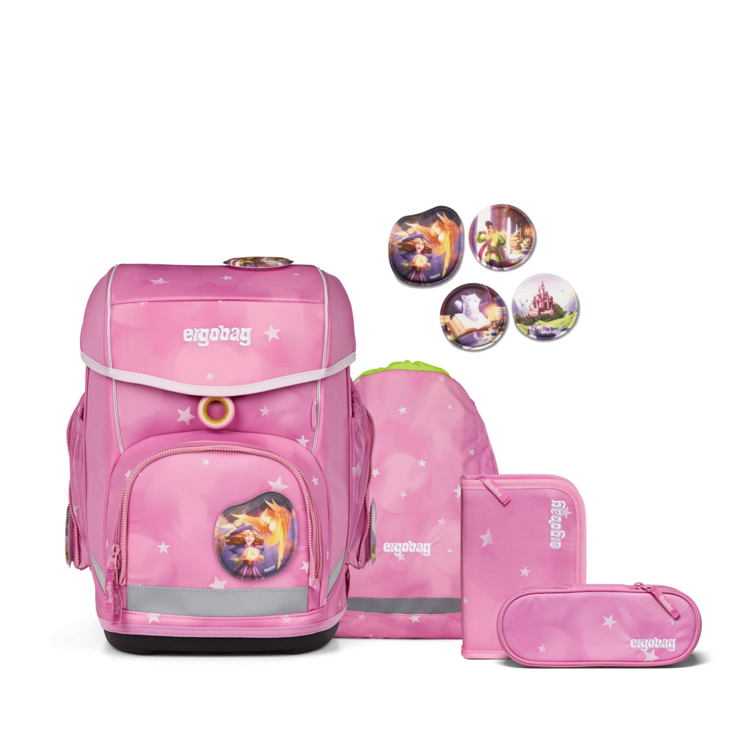 ergobag Set in Pink: Vorderseite