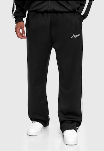 Dropsize Tapered Broek in Zwart: voorkant