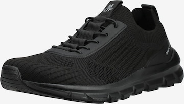 Baskets basses Marc O'Polo en noir : devant