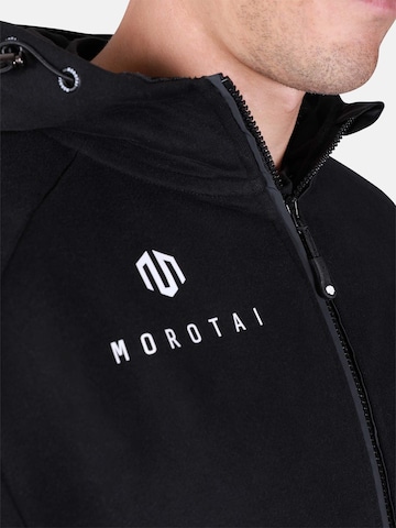 MOROTAI Athletic Zip-Up Hoodie 'Neo' in Black