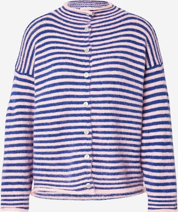 Hailys Strickjacke 'Ge44raldine' in Blau: Vorderseite