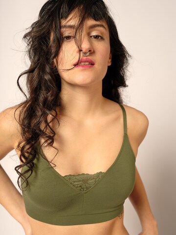 Bustino Reggiseno di Skiny in verde: frontale