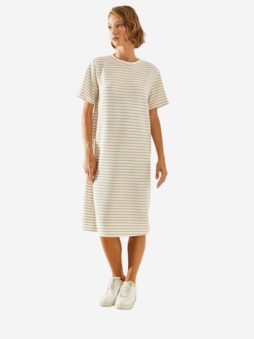 Bianco Lucci Jurk in Beige