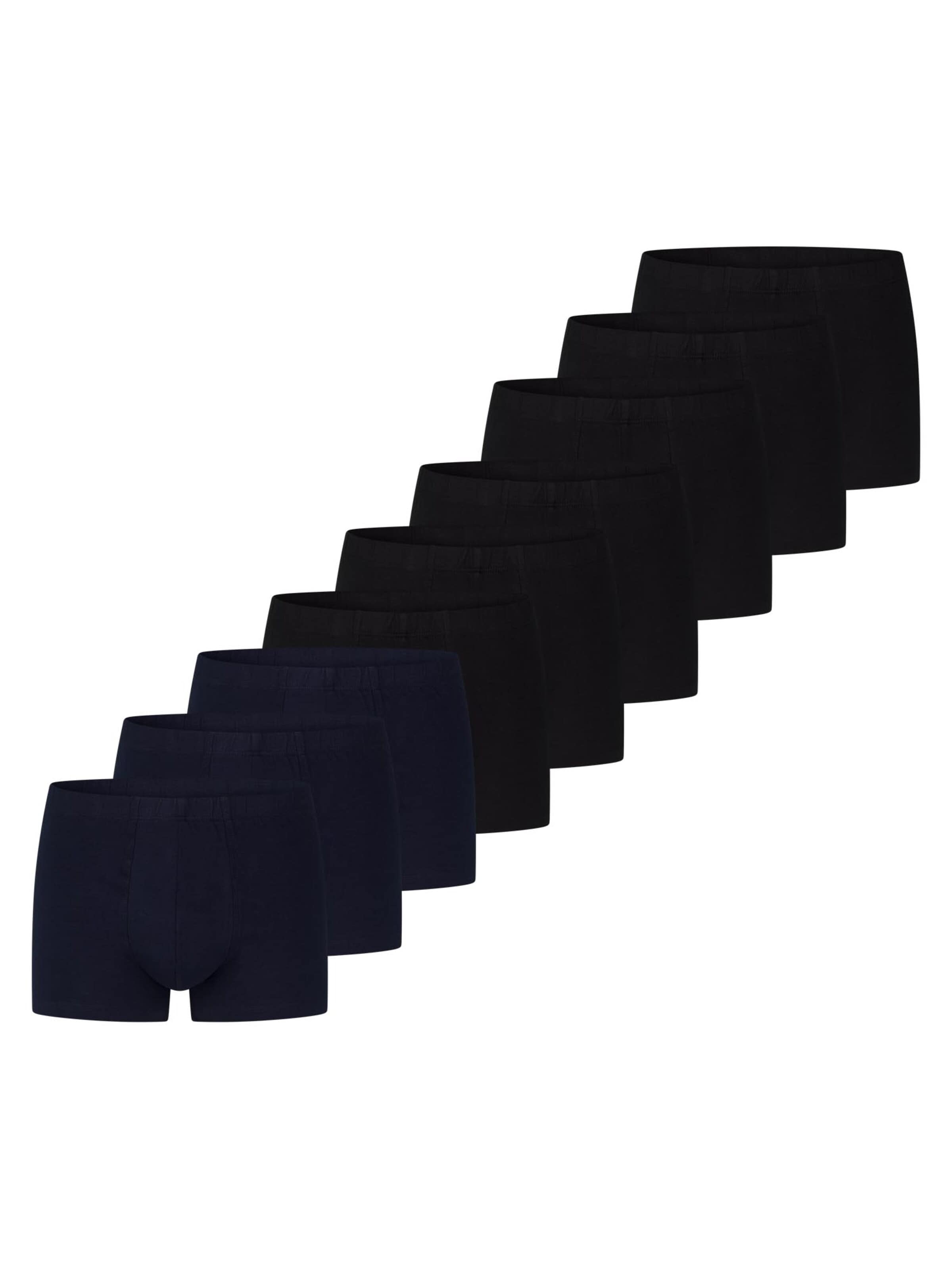 uncover by SCHIESSER Boxershorts 'Basic' in Zwart: voorkant