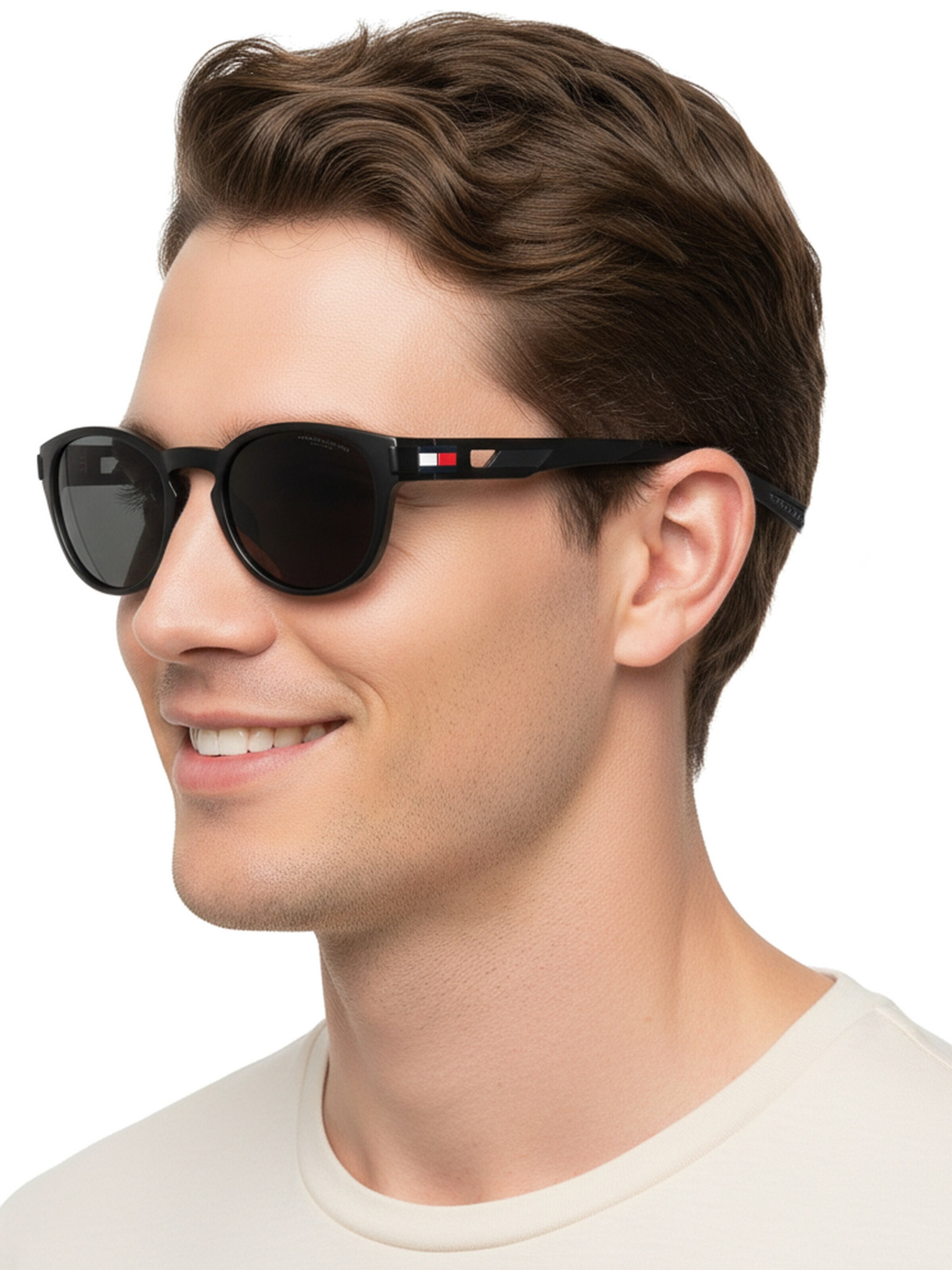 TOMMY HILFIGER Sonnenbrille in Schwarz