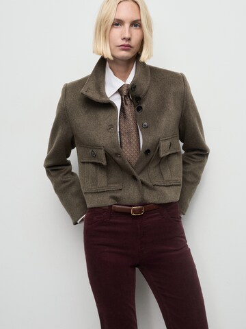 MANGO Flared Jeans in Brown