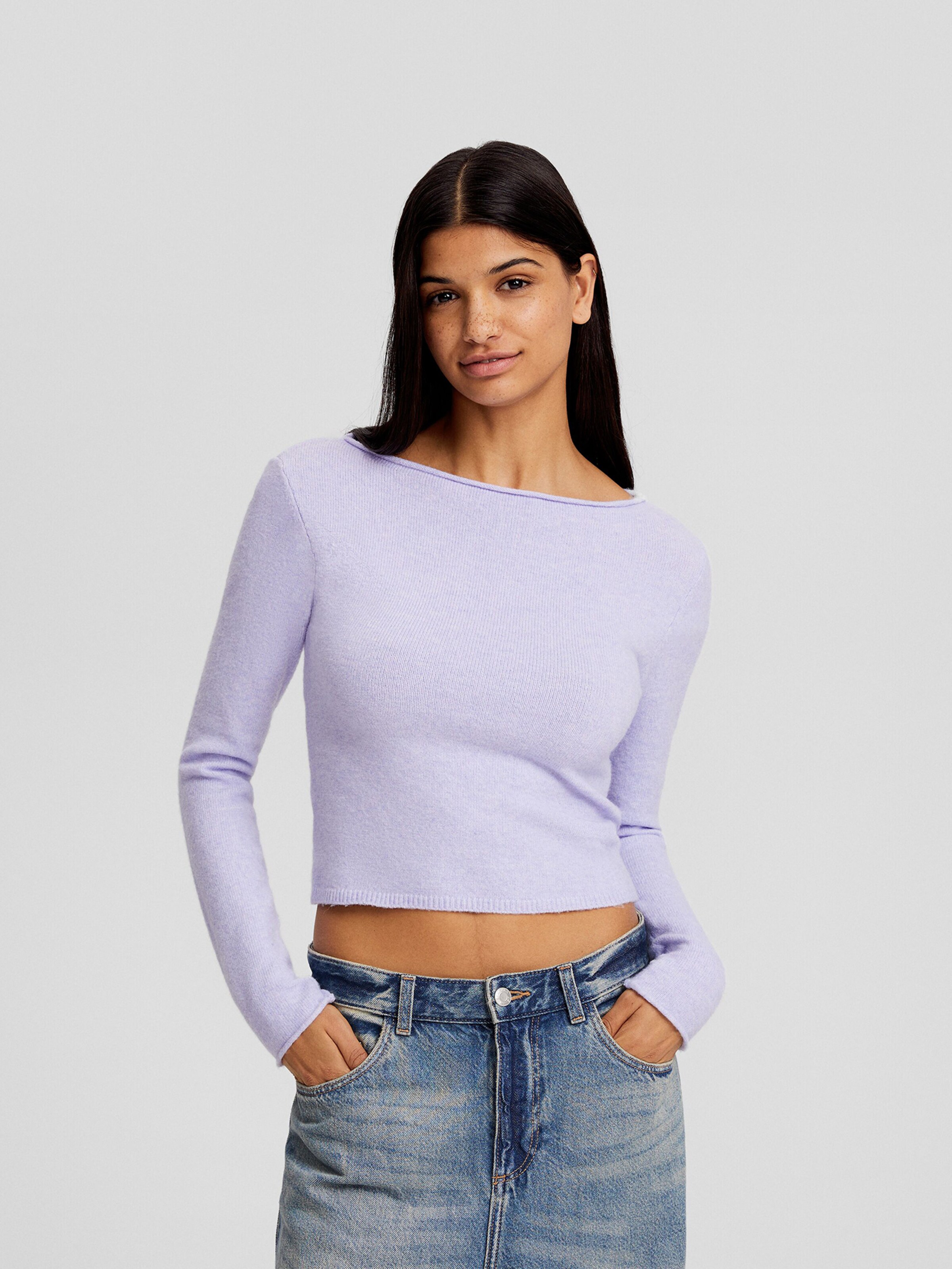 Pull over Bershka en Lavande ABOUT YOU