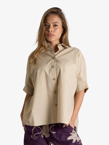 Ottod’Ame Blouse in Beige: voorkant