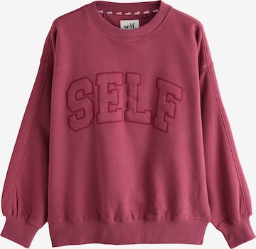 Sweat-shirt self. en rouge : devant