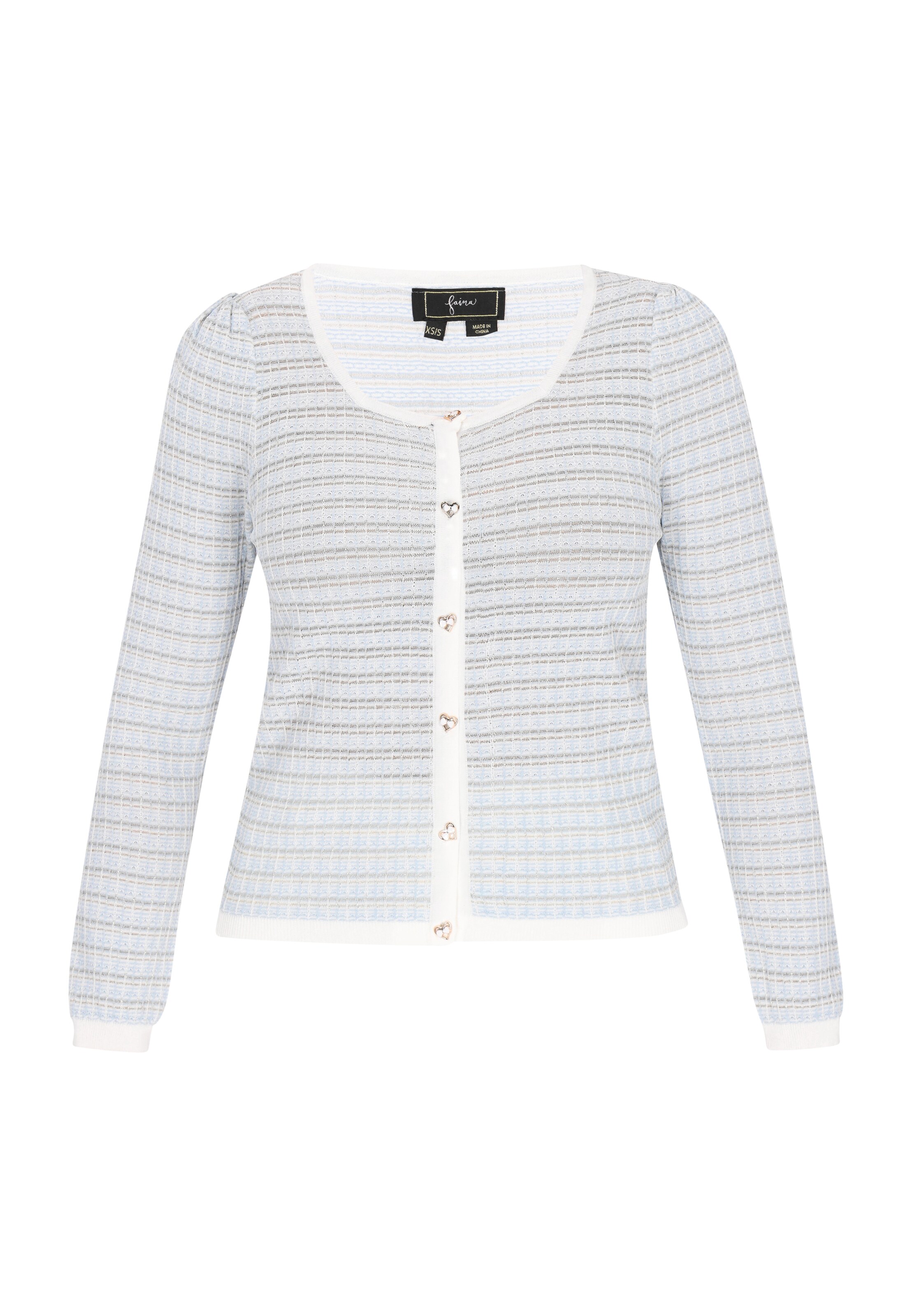 Cardigan faina en bleu : devant