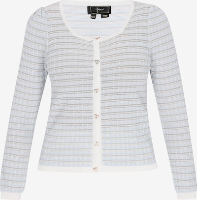 faina Kardigan u pastelno plava / siva / bijela, Pregled proizvoda